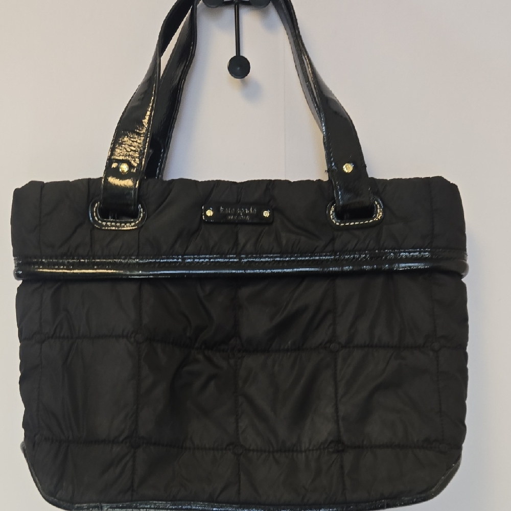 EUC Kate Spade Black Quilted Tote